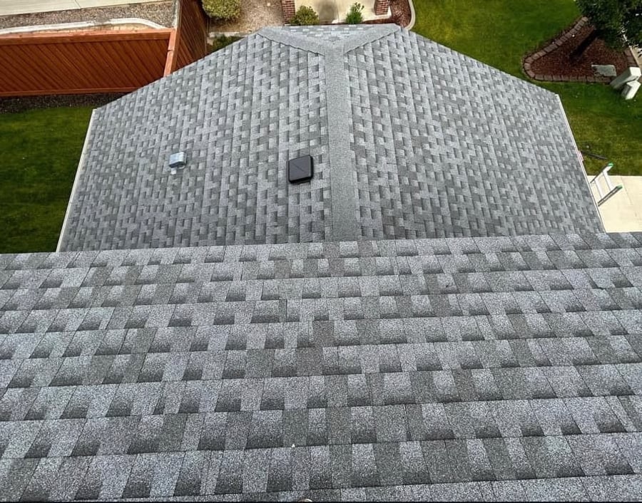 Aerial Gray Architectural Roof