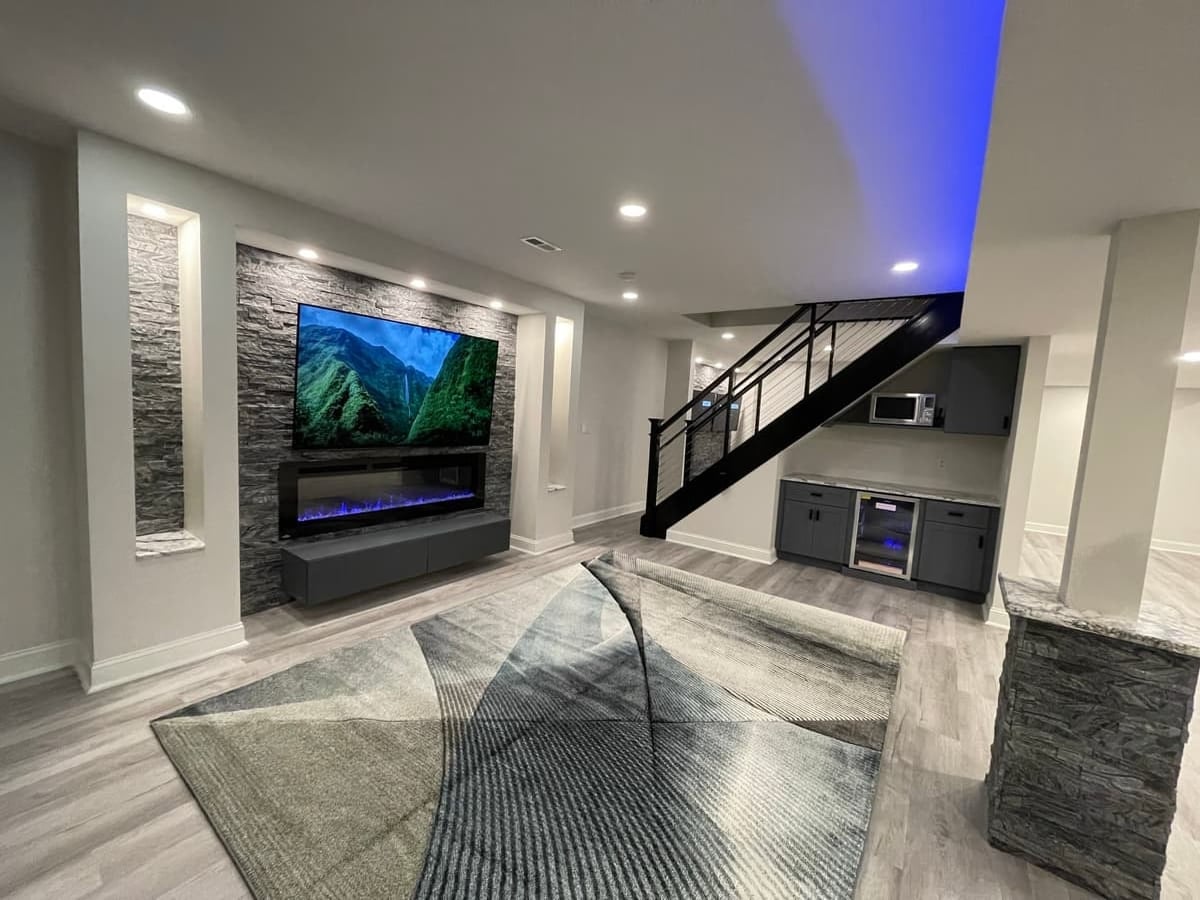 Finished Basement Living Area