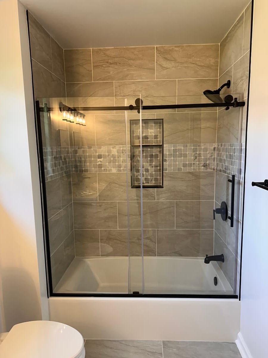Glass Door Tub & Shower
